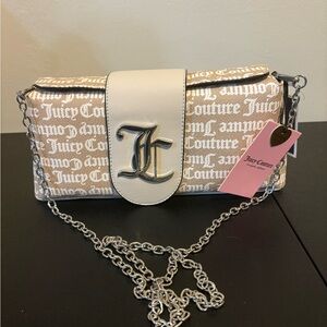 Juicy Couture Tan and Cream Logo Crossbody Bag